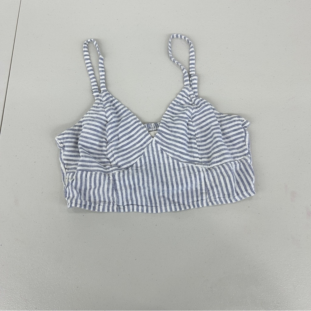 Universal Thread  Blue and White Crop Top - M